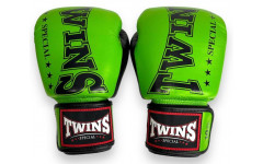 Боксерские перчатки TWINS Special BGVL3-2TA green black 14 oz