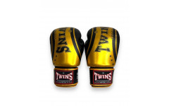 Боксерские перчатки Twins Special FBGV-TW4 Gold Black 12 oz Боксерские перчатки Twins Special FBGV-TW4 Gold Black 12 oz