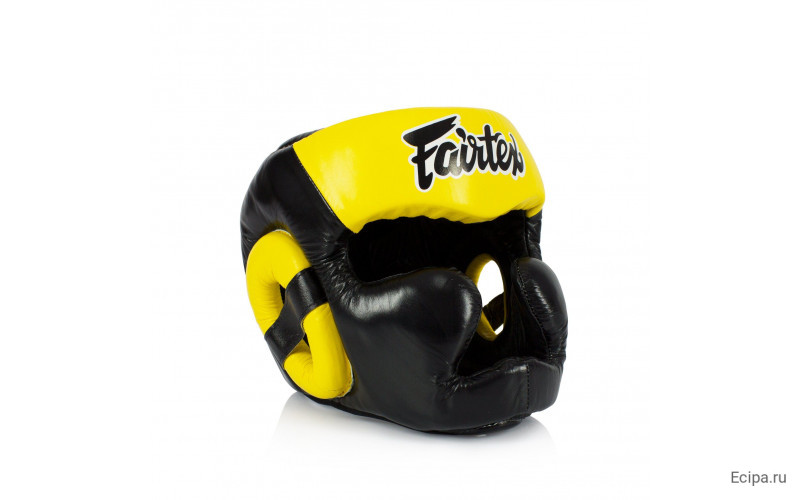 Шлем Fairtex HG13 black yellow (Full Head) M