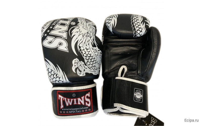 Боксерские перчатки TWINS Special FBGVL3-49 black white 12 oz