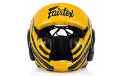 Боксёрский шлем Fairtex HG16-M2 yellow XL