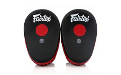 Лапы боксерские Fairtex FMV13 black red Лапы боксерские Fairtex FMV13 black red