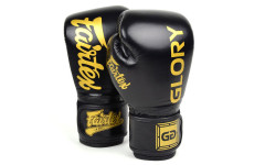 Боксерские перчатки турнира Glory Fairtex BGVG1 black 10 oz