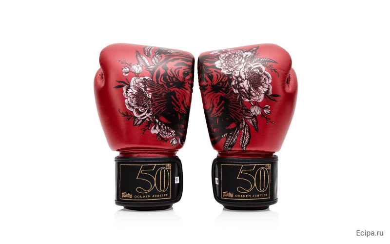 Боксерские премиальные перчатки Fairtex GOLDEN JUBILEE 10 oz