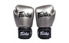 Боксерские перчатки Fairtex BGV1C-PLUS gun metallic 10 oz