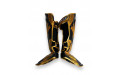 Защита голени Twins Special FSGL10-49 black gold - S