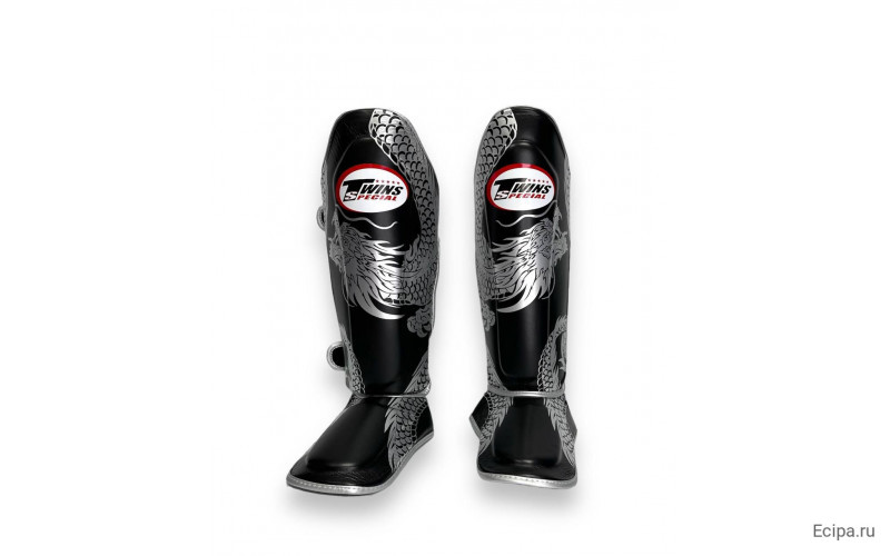 Защита голени Twins Special FSGL10-49 black silver - L