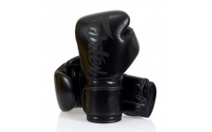 Боксерские перчатки Fairtex BGV14 Solid Black 10 oz Боксерские перчатки Fairtex BGV14 Solid Black 10 oz