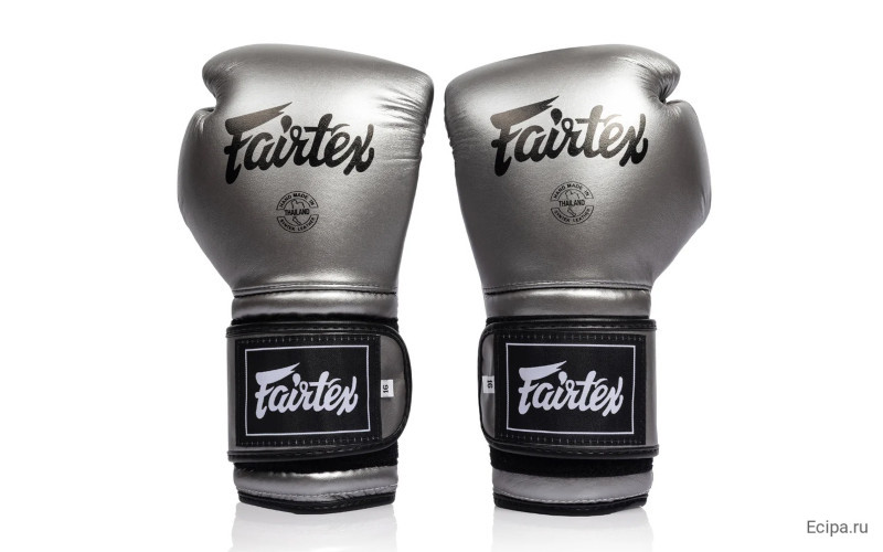 Боксерские перчатки Fairtex BGV9C-PLUS gun metallic 14 oz