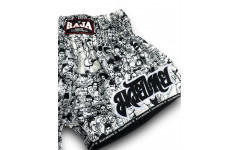 Шорты для бокса Raja white black n1 S