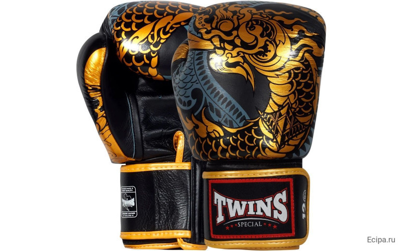 Боксерские перчатки FBGVL3-52 Dragon black gold 14 oz
