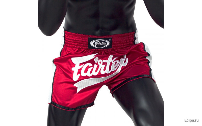 Шорты для бокса Fairtex BS1704 (красный-белый) 2XL