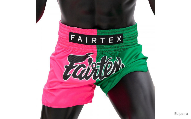 Шорты для бокса Fairtex BS1911 (розовый-зеленый) L